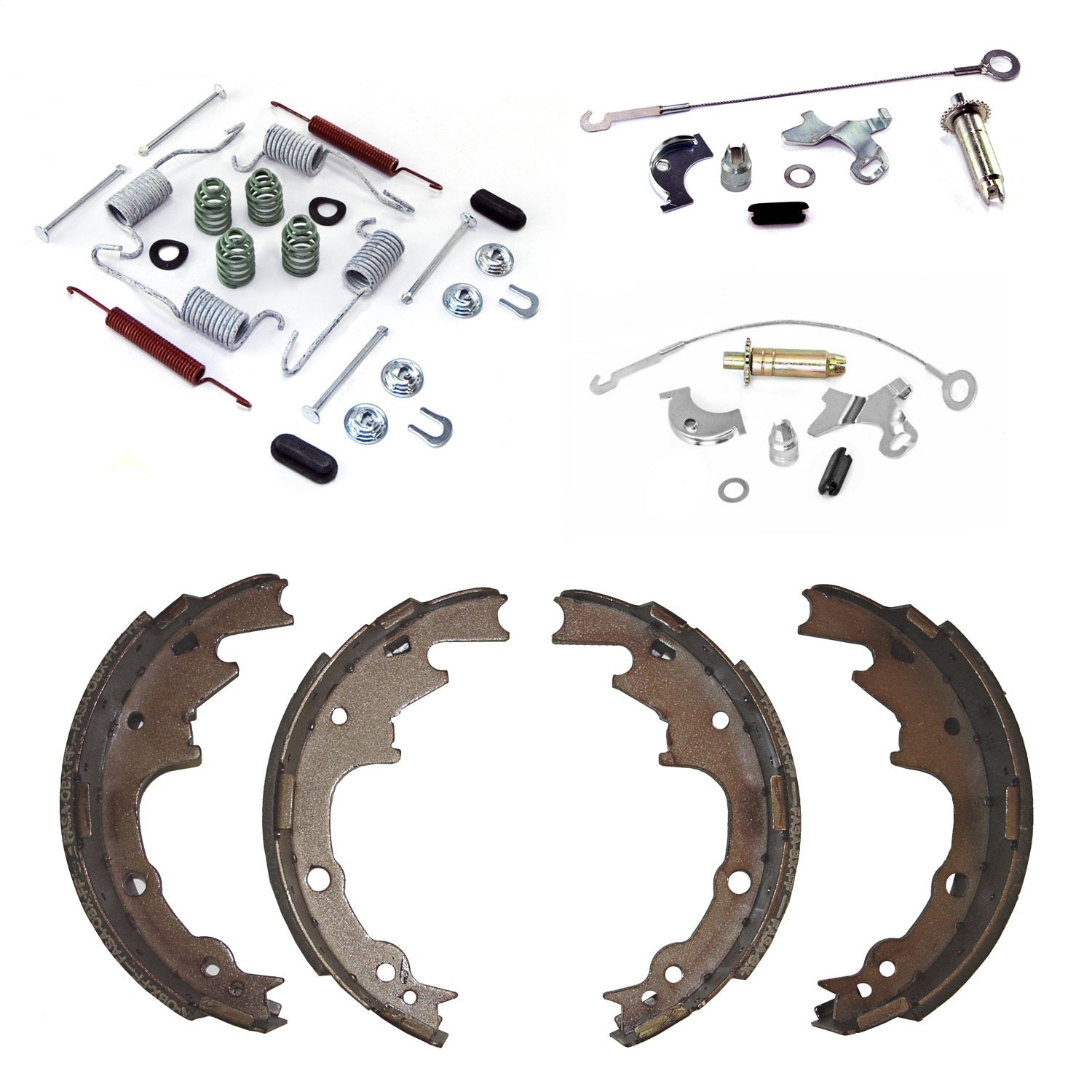 Drum Brake Shoe Service Kit 9-2.5 In Rear 2000-2006 Jeep Wrangler TJ OMIX