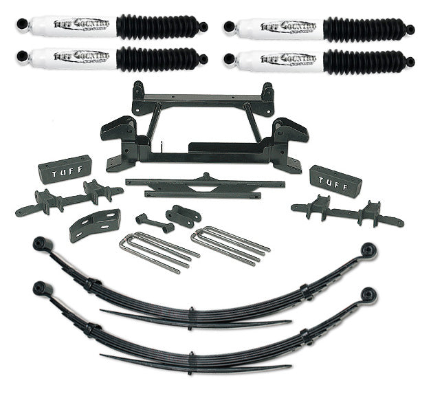 6 Inch Lift Kit 88-97 Chevy/GMC Truck K2500/3500 4x4 8 Lug w/Rear Leaf Springs Fits Models with Cast Lower Control Arms Only Tuff Country-2