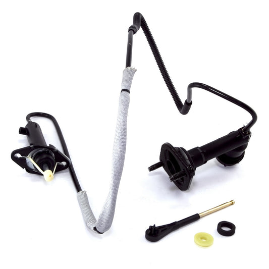 Clutch Master And Slave Cylinder Kit Left Hand Drive Includes Clutch Master Cylinder/Hydraulic Line/Clutch Slave Cylinder 1998-1999 Jeep Cherokee XJ OMIX