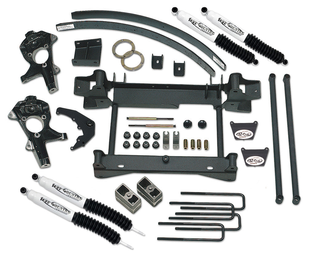 6 Inch Lift Kit 2006 Silverado/Sierra 1500 w/1 Piece Sub Frame Fits Models w/o Factory Air Ride Shocks Tuff Country