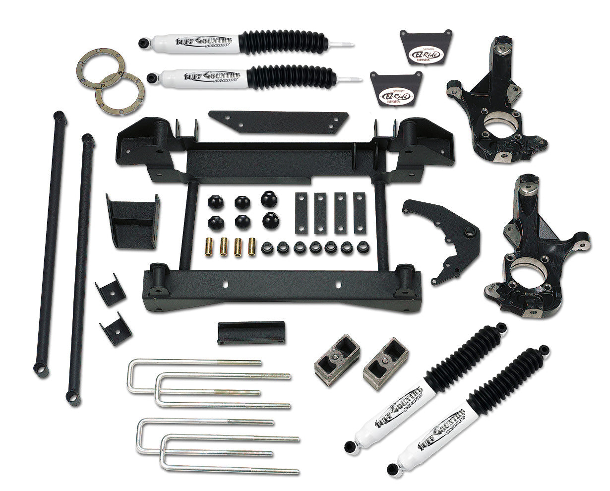 6 Inch Lift Kit 01-06 Silverado/Sierra 3500 / 3500HD w/1 Piece Sub Frame Tuff Country