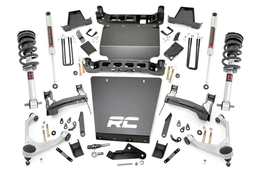 7 Inch Stamped Steel LCA Lift Kit | Forged UCA | Bracket | M1 Struts/M1 | Chevy/GMC 1500 (16-18) Rough Country