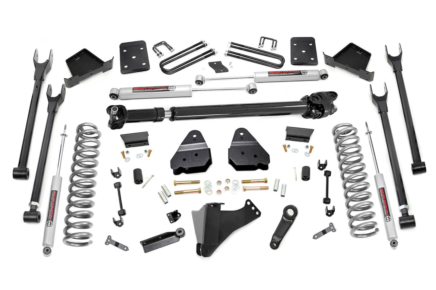 6 Inch Lift Kit | Diesel | 4-Link | FR D/S | Ford F-250/F-350 Super Duty (17-22) Rough Country