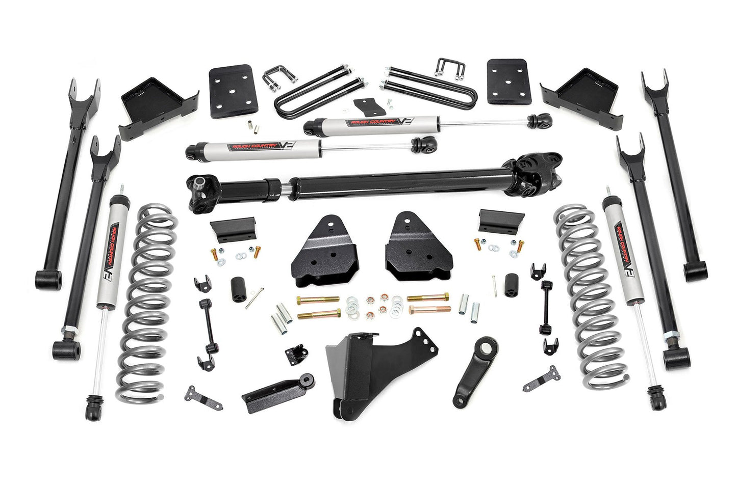 6 Inch Lift Kit | Diesel | 4-Link | D/S |V2 | Ford F-250/F-350 Super Duty (17-22) Rough Country