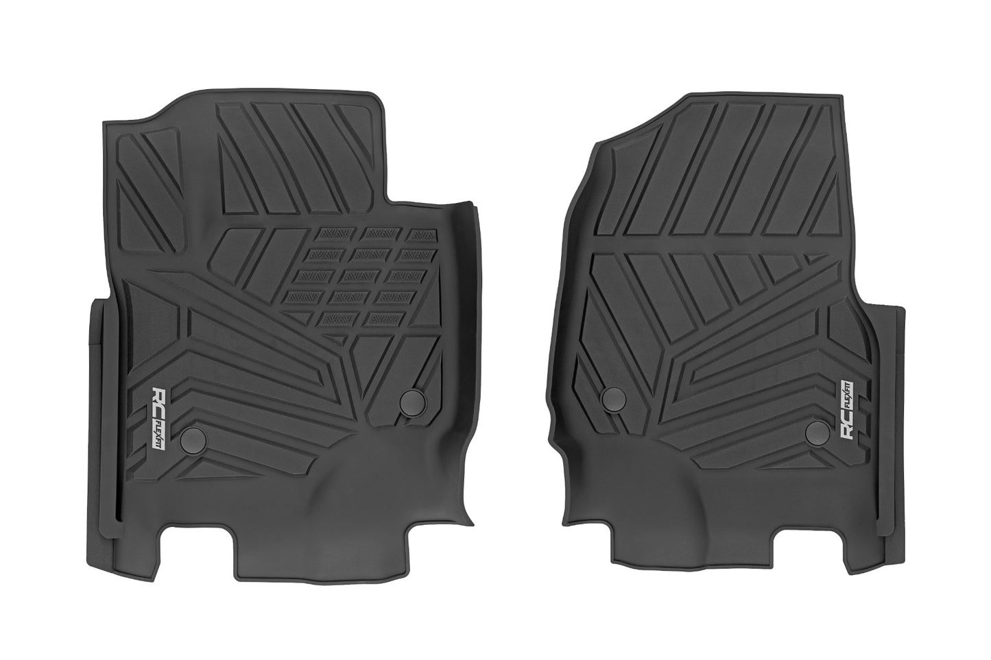 Flex-Fit Floor Mats | Front | Ford F-250/F-350 Super Duty 2WD/4WD (2017-2024) Rough Country
