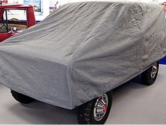 Custom Vehicle Cover 4-Layer Breathable with Lock, Cable & Storage Bag for 1966-1977 Ford Bronco, Grey Rampage