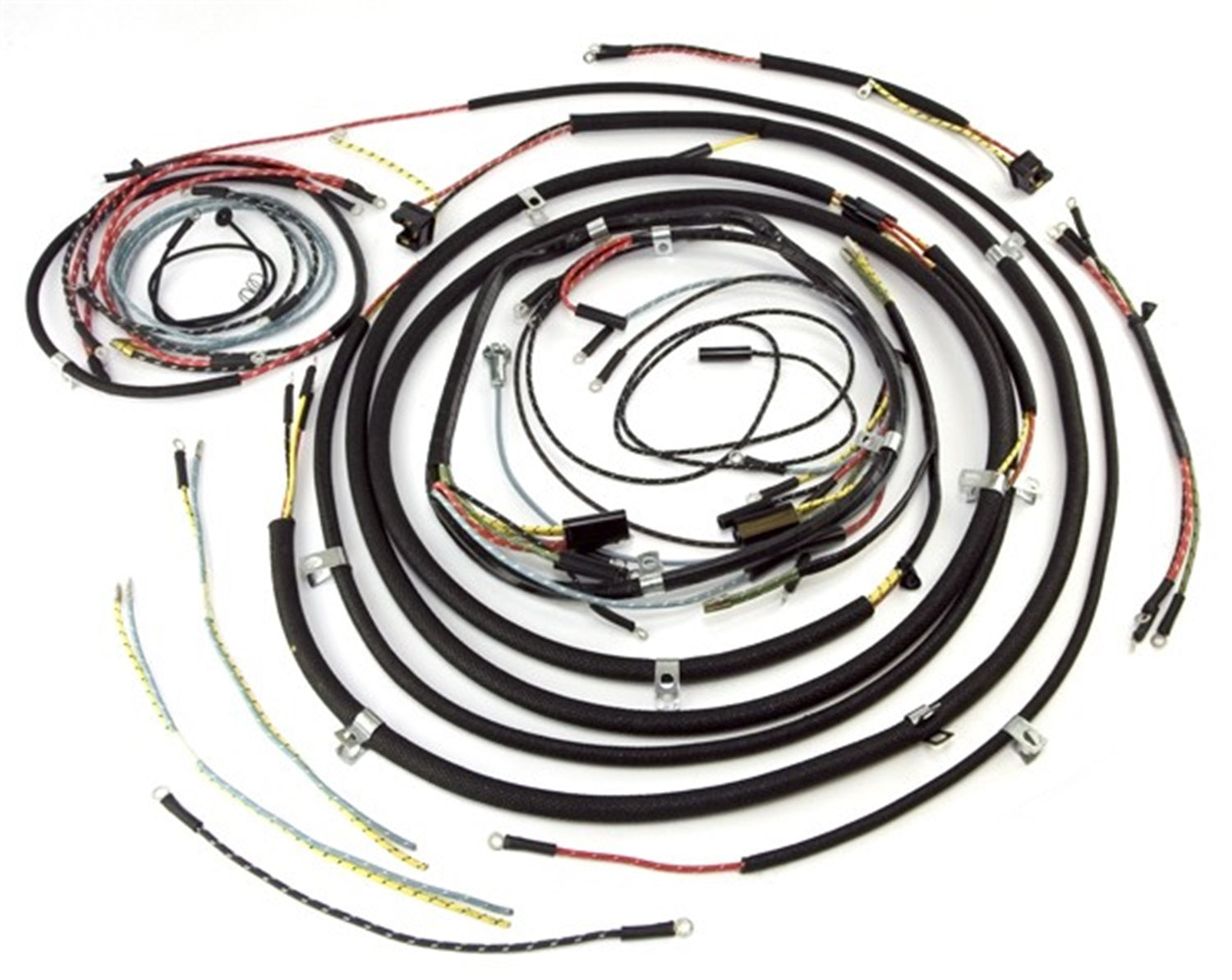 Wiring Harness w/Small Speedometer Includes Turn Signal Wires Cloth Wiring 1953-1956 CJ3B And Features The Cloth Wire Loom As Original Features OMIX