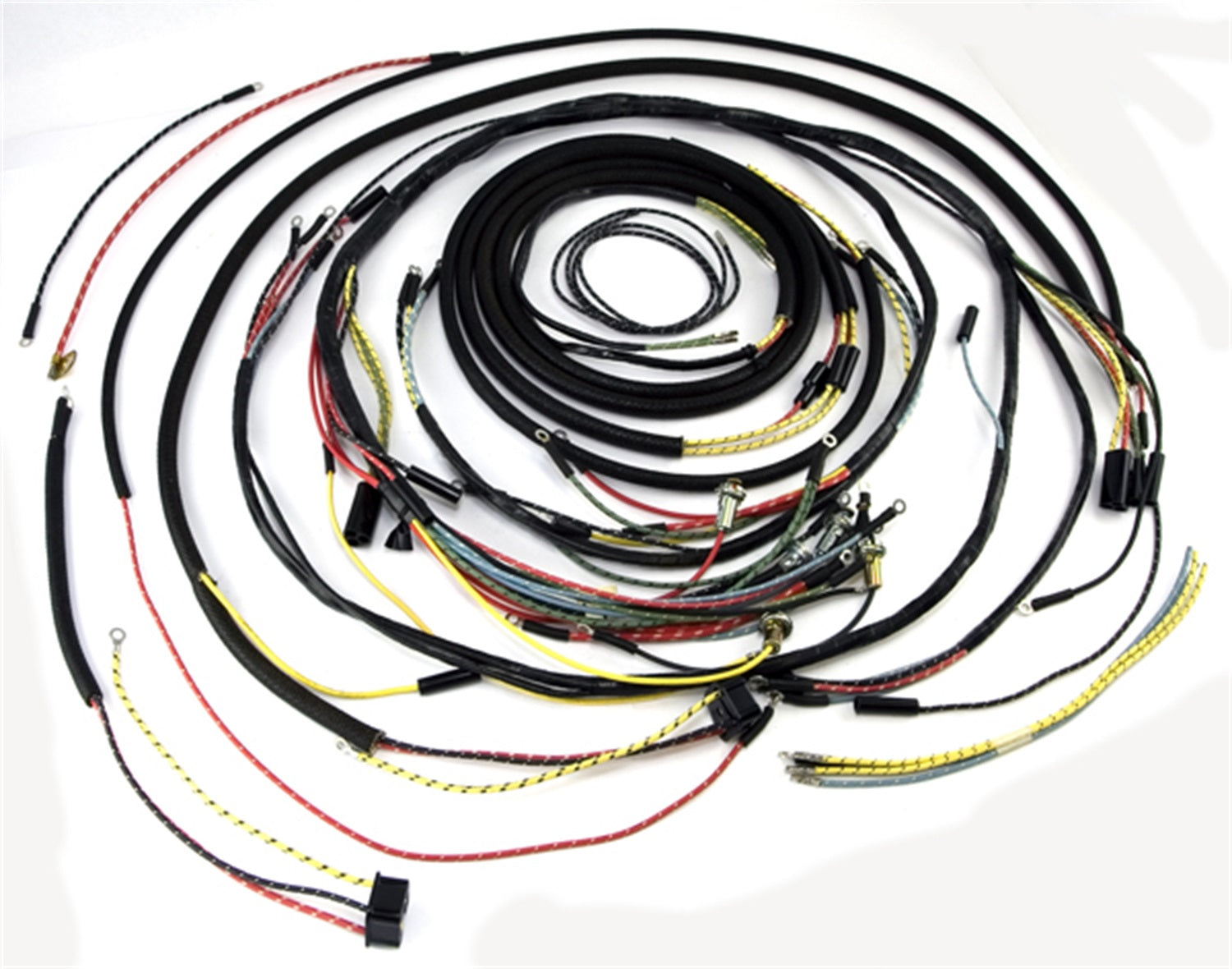 Wiring Harness w/Cloth Wire Cover 1955-1956 CJ5 And Features A Cloth Wrapped Wire Loom OMIX