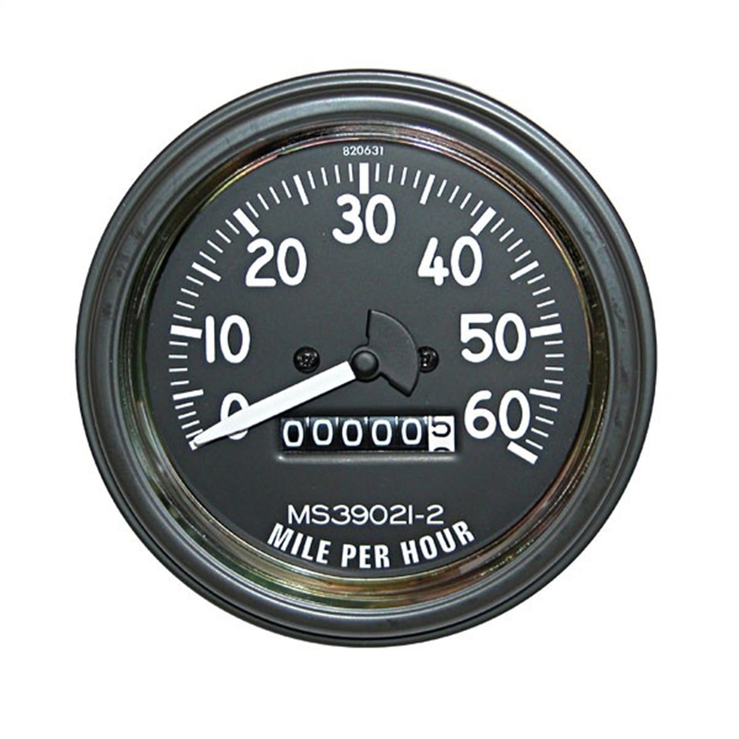 Speedometer Assembly 0-60 Mph Black Face w/White Pointer 1946-1949 CJ2A 1949-1953 CJ3A And 1953-1964 CJ3B And Features A 0-60 Miles Per Hour OMIX