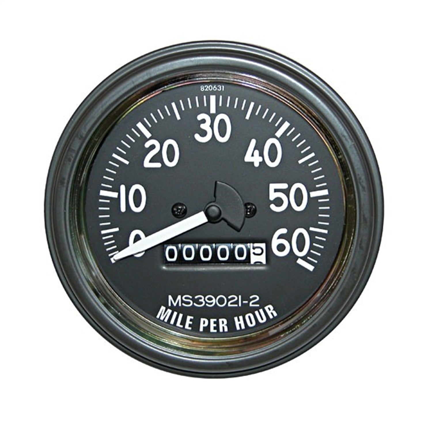 Speedometer Assembly 0-60 Mph Black Face w/White Pointer 1946-1949 CJ2A 1949-1953 CJ3A And 1953-1964 CJ3B And Features A 0-60 Miles Per Hour OMIX