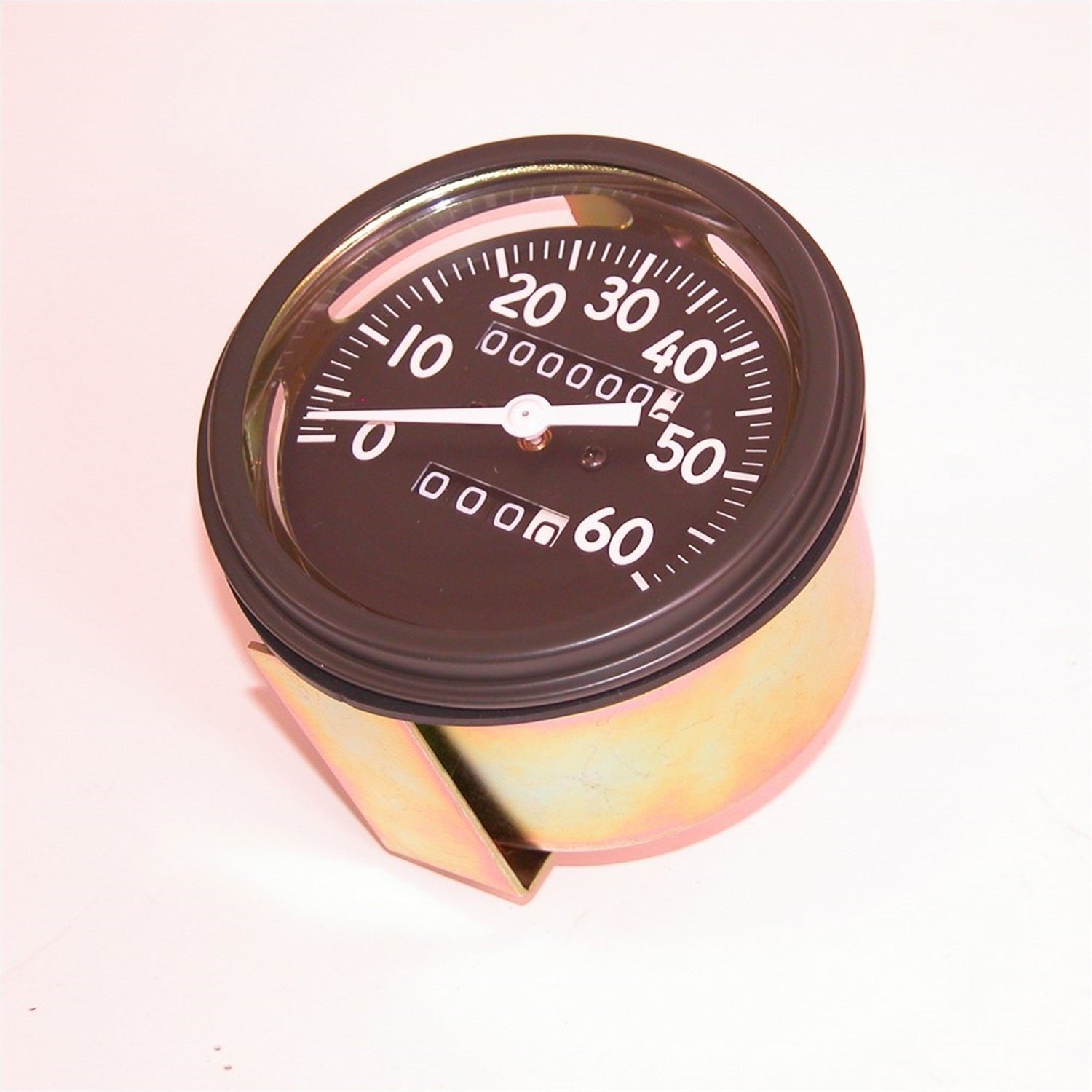 Speedometer Assembly Mph w/Tripometer w/Long Needle Black Face w/White Pointer 1942-1943 Willys Mb And Features A 0-60 Miles Per Hour OMIX