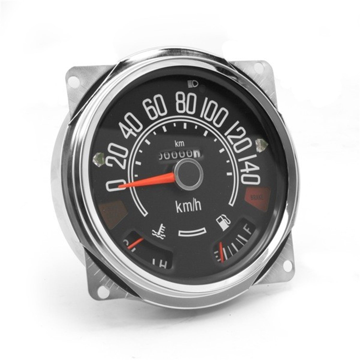 Speedometer Assembly Mph w/Tripometer w/Short Needle Black Face w/White Pointer 1944-1945 Willys Mb And Ford Gpw 1950-1952 M38 And 1952-1971 M38A1 OMIX