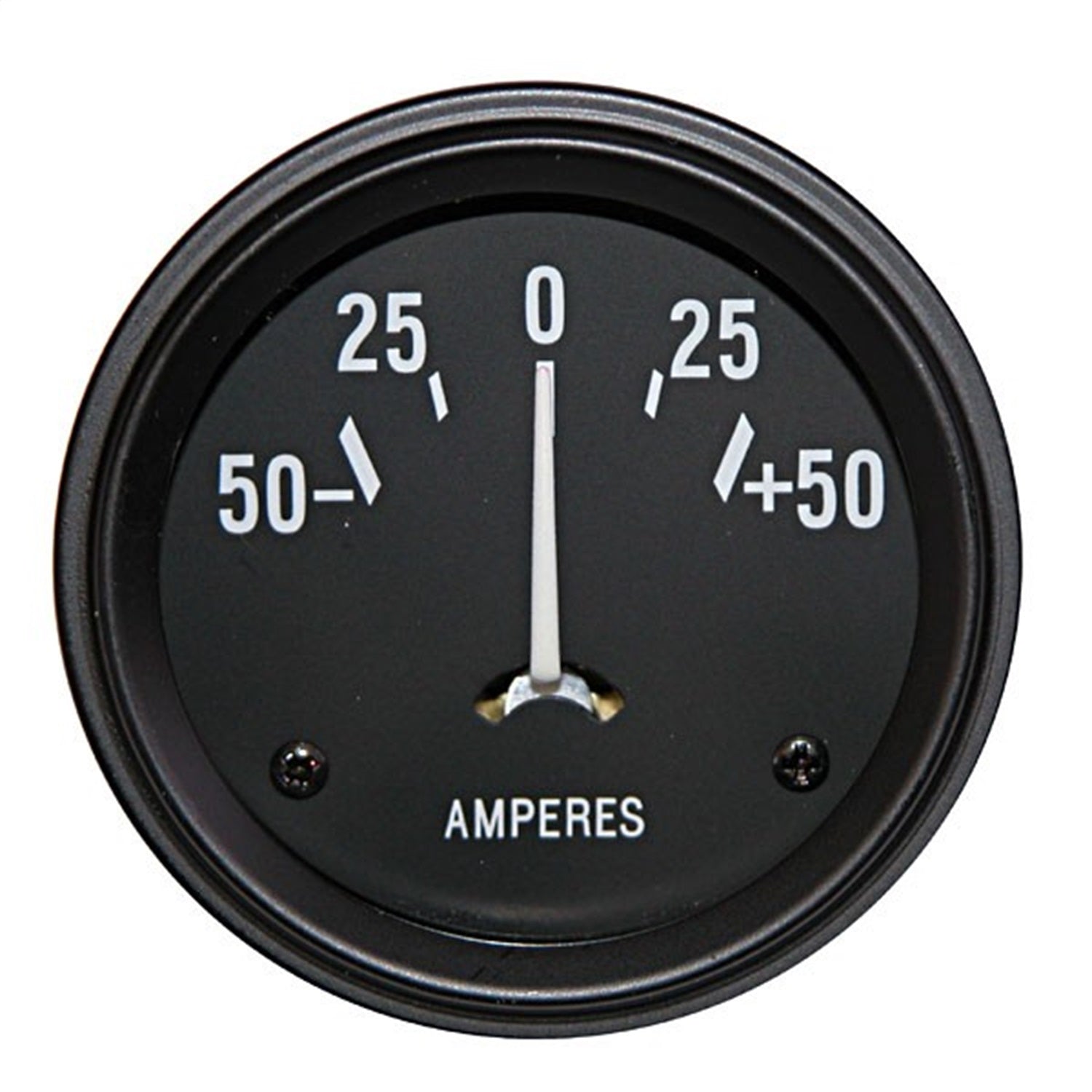 Ammeter Inside Black Face w/White Pointer -50 To 50 1941-1945 Mb And Ford Gpw 1945-1949 CJ2A 1948-53CJ3A And 1953-67CJ3B OMIX