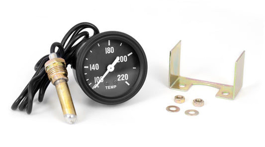 Temperature Gauge Black Face w/White Pointer 100-220 Temp 1941-1945 Mb And Ford Gpw And 1945-1947 CJ2A (2 OMIX