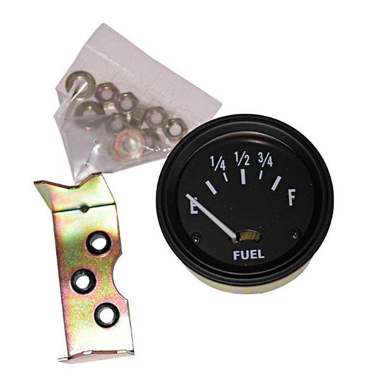 Fuel Gauge 12V Black Face w/White Pointer 1941-1945 Mb 1941-1945 Gpw 1946-1949 CJ2A 1948-1953 CJ3A And 1953-1964 CJ3B OMIX