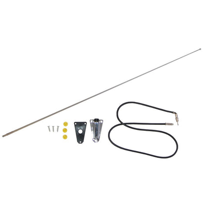 Radio Antenna Front Chrome 1976-1995 Jeep CJ And YJ OMIX-1