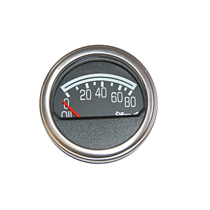 Oil Pressure Gauge OE Replacement Electrical Black Face w/Red Pointer Pressure 0-80 1976-1986 Jeep CJ OMIX-1