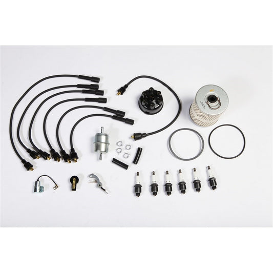 Tune-Up Kit Includes Air Filter/Oil Filter/Point Set/Spark Plugs/Spark Plug Wires/Distributor Cap/Ignition Rotor/Condenser 1954-1964 Truck & Station Wagon OMIX