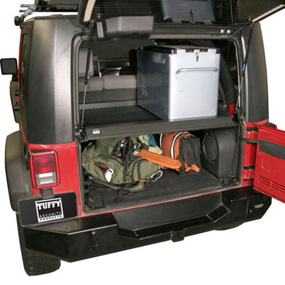 Deluxe Cargo Enclosure - 07-10 Wrangler JK Rear Seats Must Be Removed on 2-Door Models Black Products Tuffy Security-2