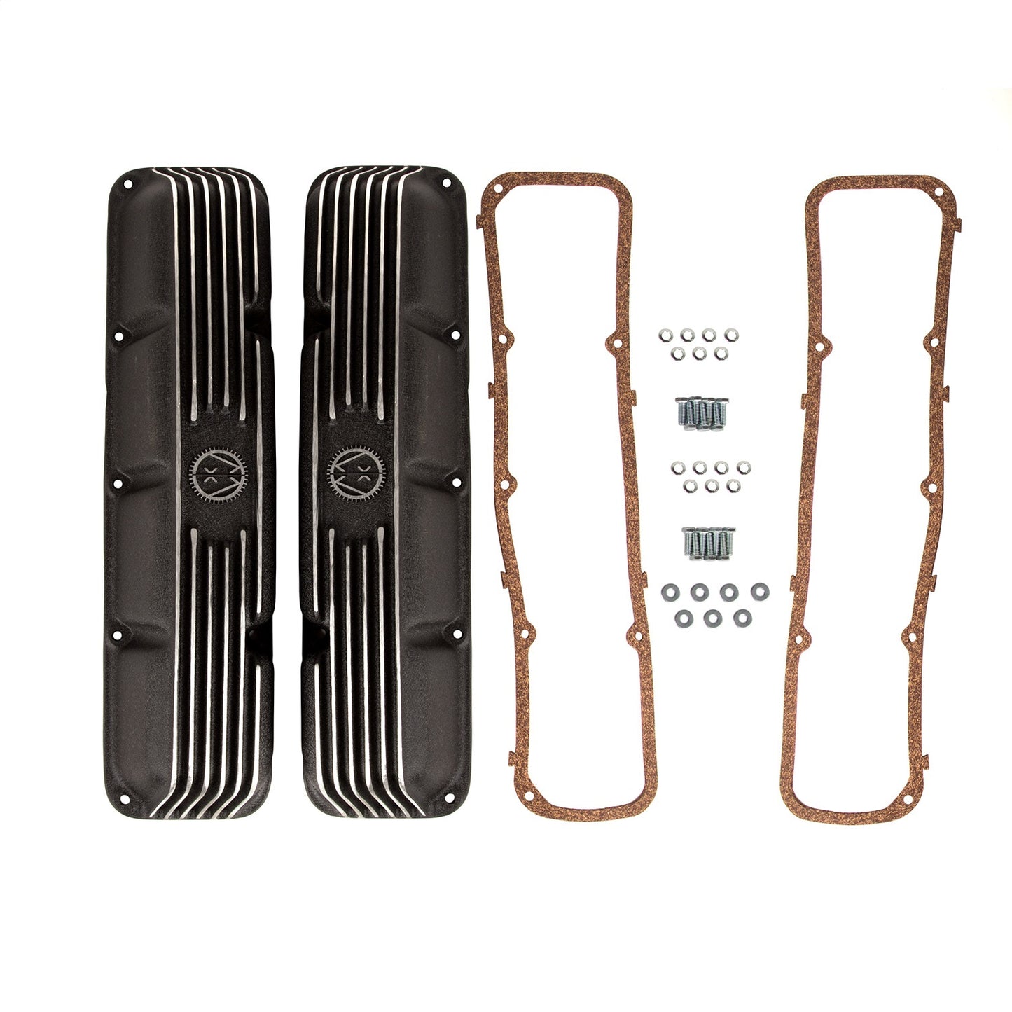 Valve Cover Set Aluminum w/Hardware Pair 1972-1981 CJ5 1972-1975 CJ6 1976-1981 CJ7 1981 CJ8 Scrambler And 1972-1991 OMIX