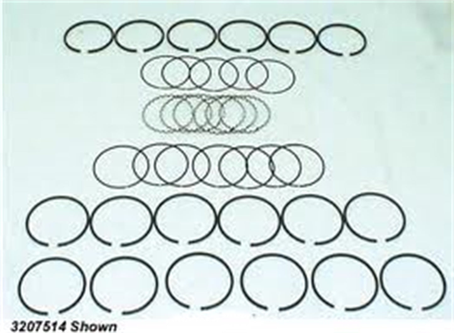 Piston Ring Set 0.020 Inch Over 1974-1991 Jeep Cherokee / Wagoneer Sj / J-Series Truck OMIX