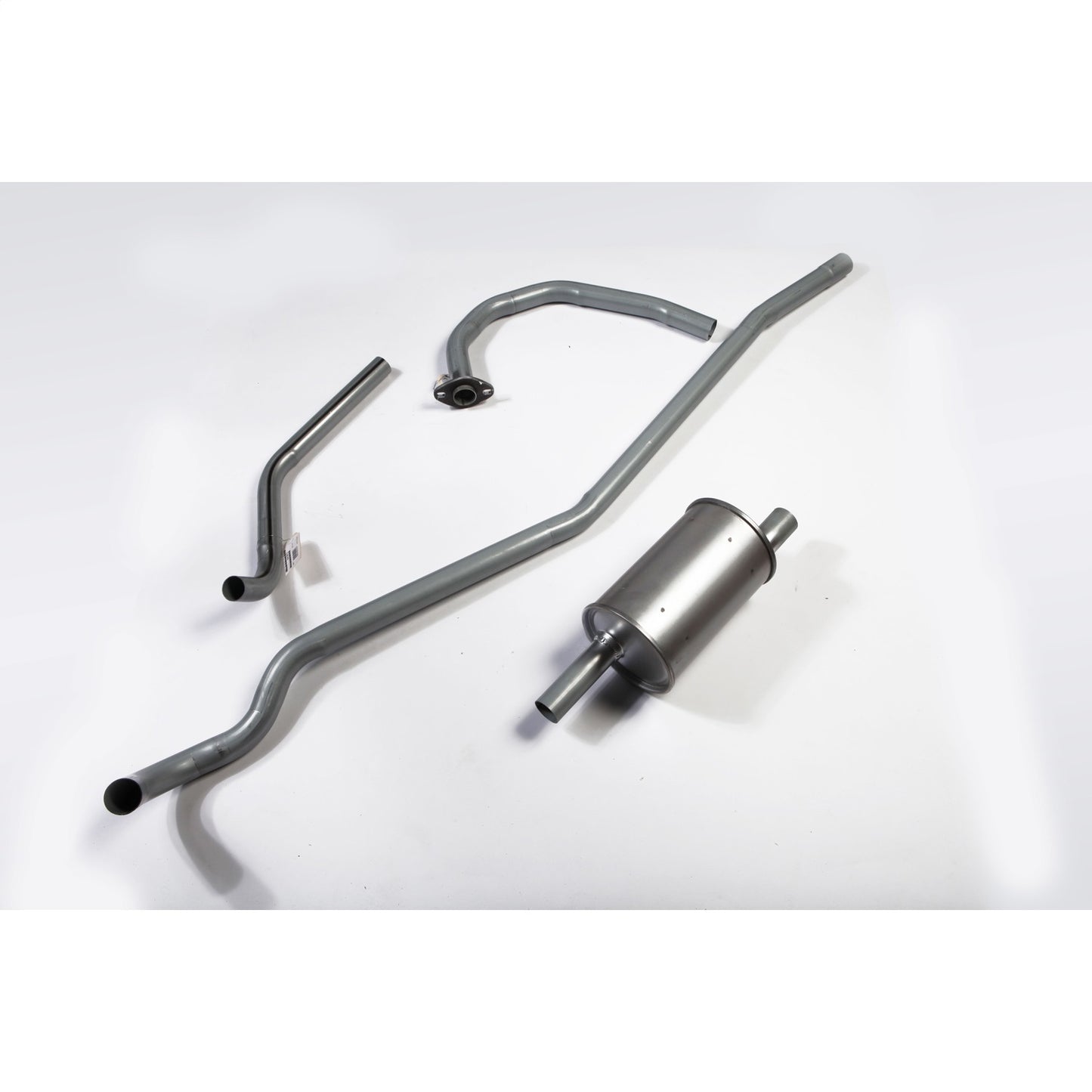 Exhaust Kit Includes Intermediate Pipe/Head Pipe/Muffler/Tailpipe 1946-1949 CJ2A 1949-1953 CJ3A 1953-1960 CJ3B 1955-1971 CJ5 1950-1952 M38 And OMIX