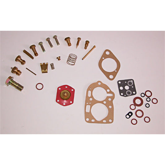 Carburetor Repair Kit For Solex Design Includes All Parts Necessary For Carburetor Rebuild Fits The 134 Ci F-Head Engine On 52-71 M38A1, 53-67 CJ3B And 55-71 CJ5/CJ6 OMIX