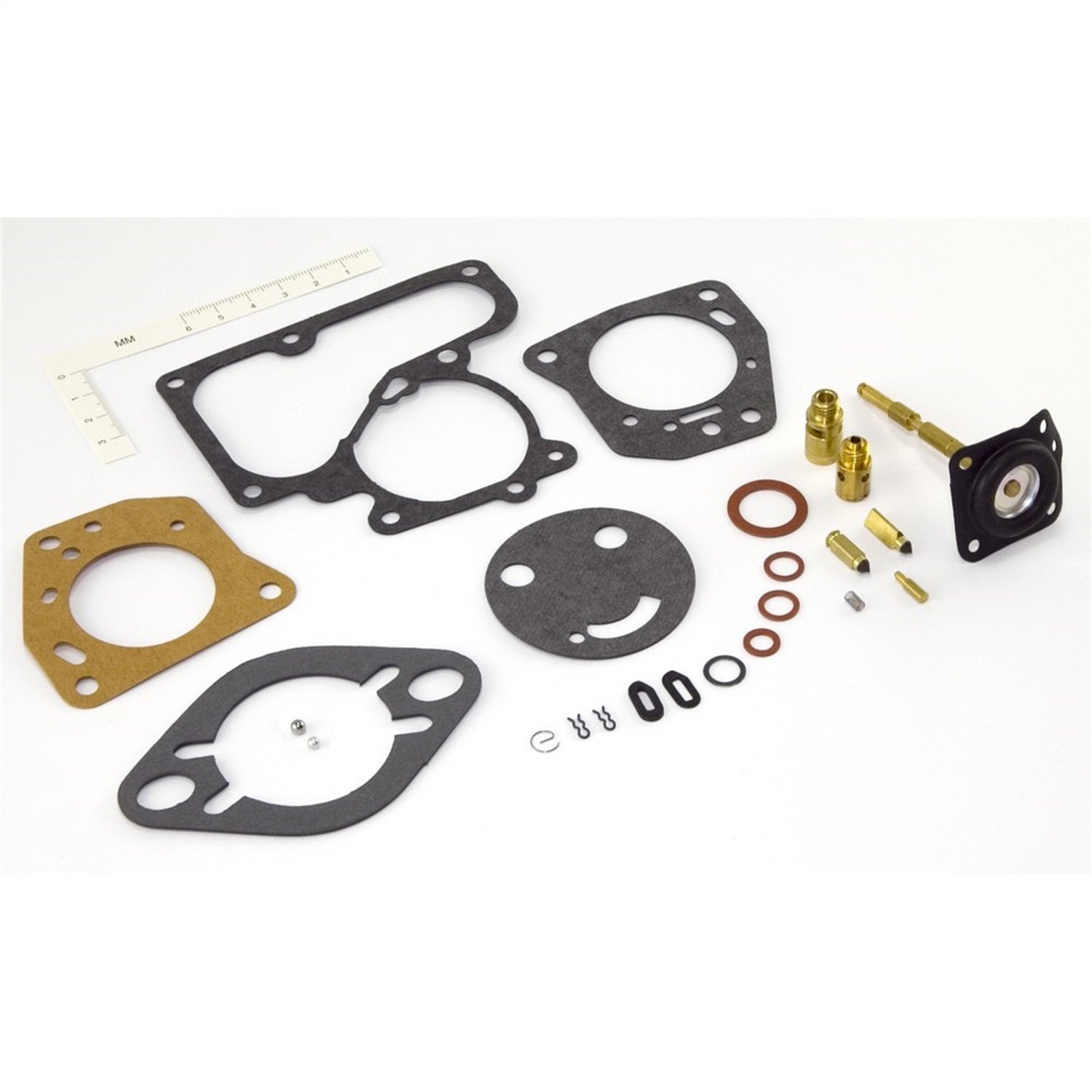 Carburetor Repair Kit For Carter Includes All Parts Necessary For Carburetor Rebuild Carter 1 Barrel Carburetors On 53-67 CJ3B, 55-71 CJ5/CJ6 OMIX
