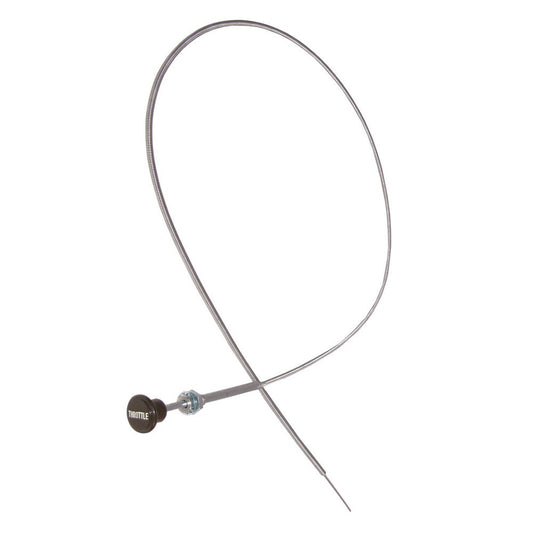 Throttle Cable Black Knob 1945-1949 CJ2A 1949-1953 CJ3A 1953-1964 CJ3B And 1955-1966 CJ5/CJ6 OMIX