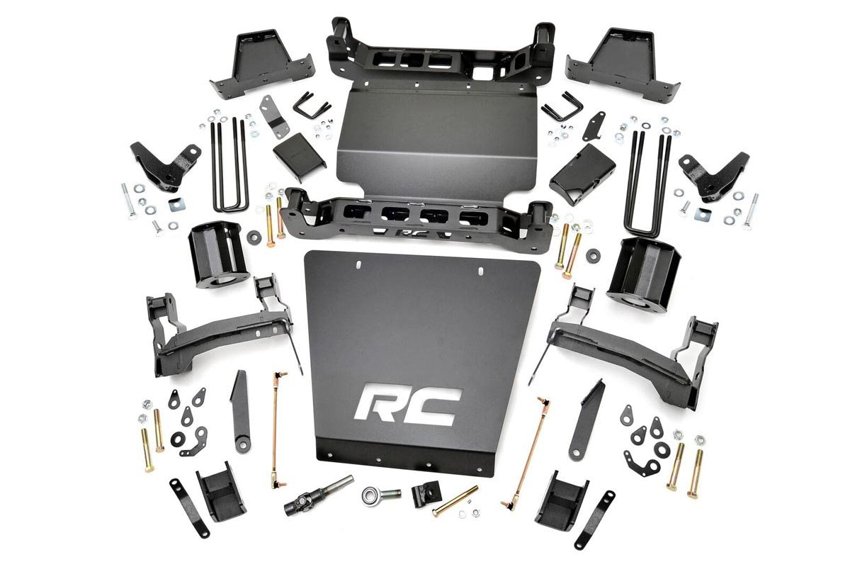 Rough Country 7 Inch GMC Suspension Lift Kit 14-18 Sierra 1500 Denal 4WD w/MagneRide Steel Rough Country