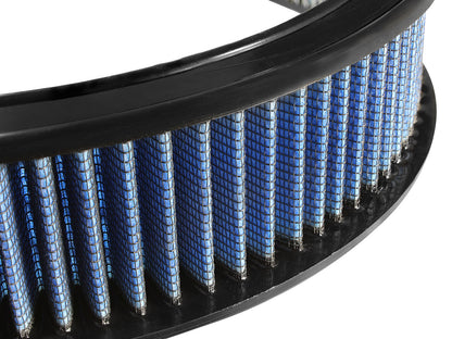 Magnum Flow Round Racing Air Filter w/ Pro 5R Media 14 Inch OD x 12 Inch ID x 3 Inch H w/ Expanded Metal Blue aFe Power-1