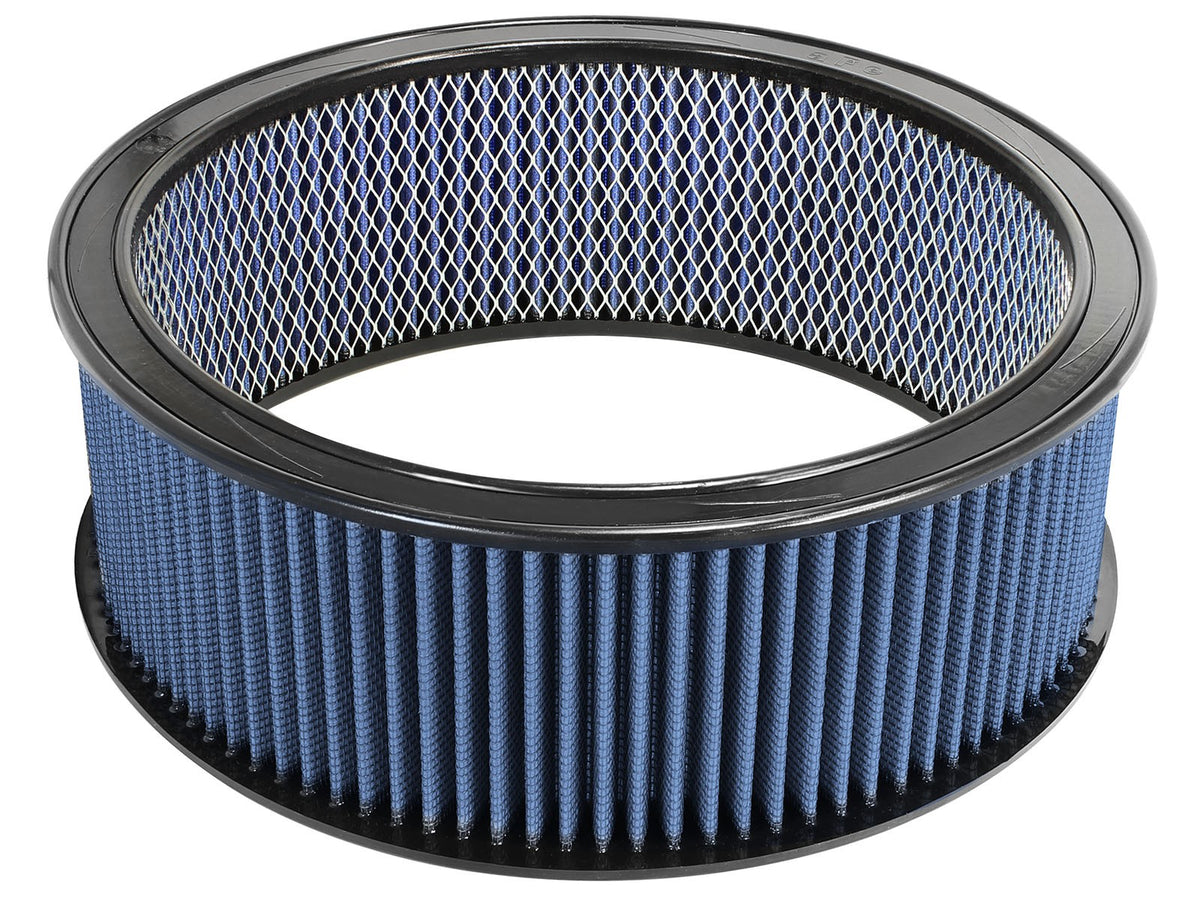 Magnum Flow Round Racing Air Filter w/ Pro 5R Media 14 Inch OD x 12 Inch ID x 5 Inch H w/ Expanded Metal Blue aFe Power