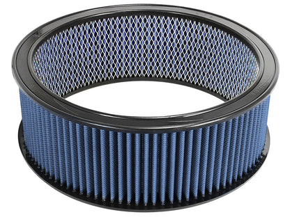 Magnum Flow Round Racing Air Filter w/ Pro 5R Media 14 Inch OD x 12 Inch ID x 5 Inch H w/ Expanded Metal Blue aFe Power