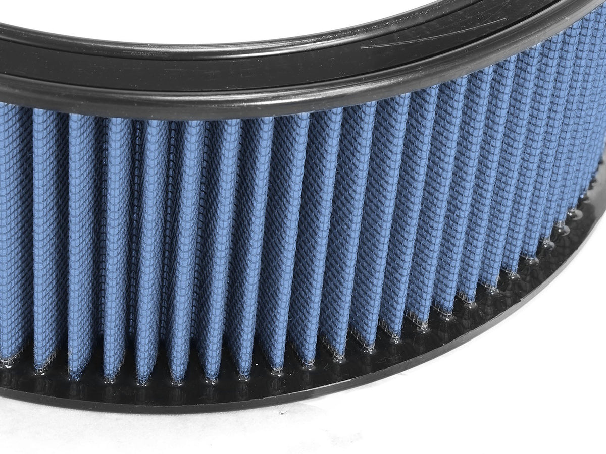 Magnum Flow Round Racing Air Filter w/ Pro 5R Media 14 Inch OD x 12 Inch ID x 5 Inch H w/ Expanded Metal Blue aFe Power-1