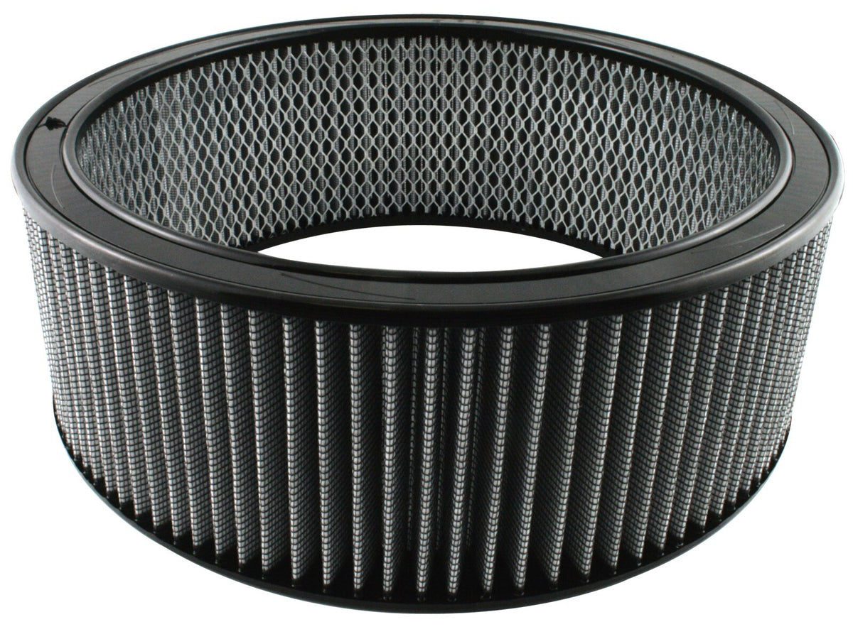 Magnum Flow Round Racing Air Filter w/ Pro Dry S Media 14 Inch OD x 12 Inch ID x 5 Inch H w/ Expanded Metal aFe Power