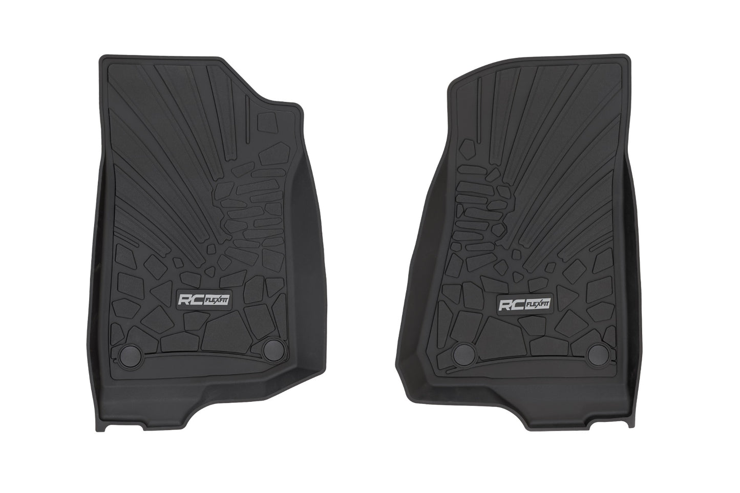 Flex Fit Floor Mats | FR | 4 Door | Jeep Wrangler Unlimited 4WD (2018-2024) Rough Country