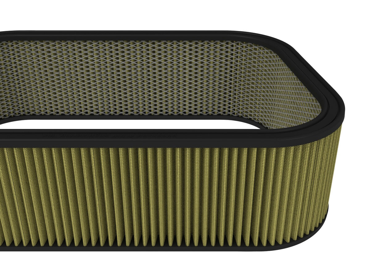 Magnum Flow Round Racing Air Filter w/ Pro Guard 7 Media 20-3/4 Inch L x 14-1/4 Inch W x 6 Inch H w/ Expanded Metal aFe Power-1