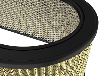 Magnum Flow Round Racing Air Filter w/ Pro Guard 7 Media 18-1/8 Inch L x 7-1/4 Inch W x 6 Inch H w/ Expanded Metal aFe Power-3