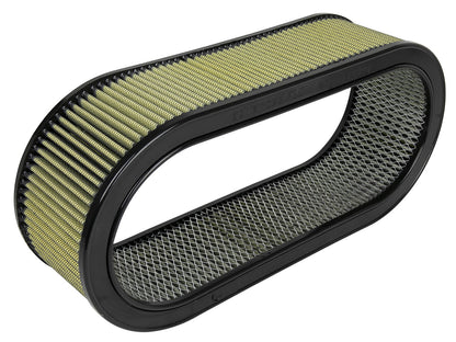 Magnum Flow Round Racing Air Filter w/ Pro Guard 7 Media 18-1/8 Inch L x 7-1/4 Inch W x 5 Inch H w/ Expanded Metal aFe Power-2
