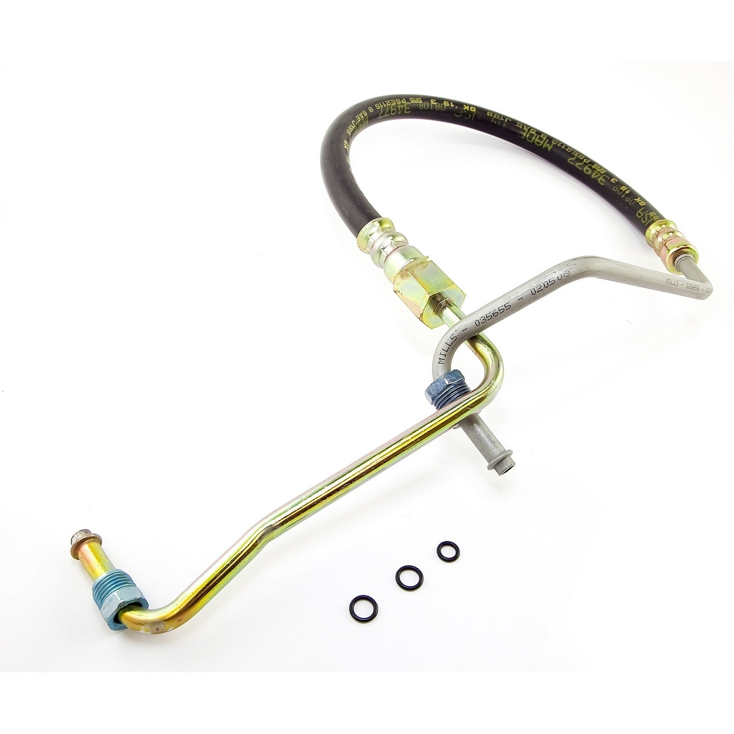 Power Steering Pressure Hose To Gear w/O-Rings 1987-1990 Jeep Wrangler YJ OMIX