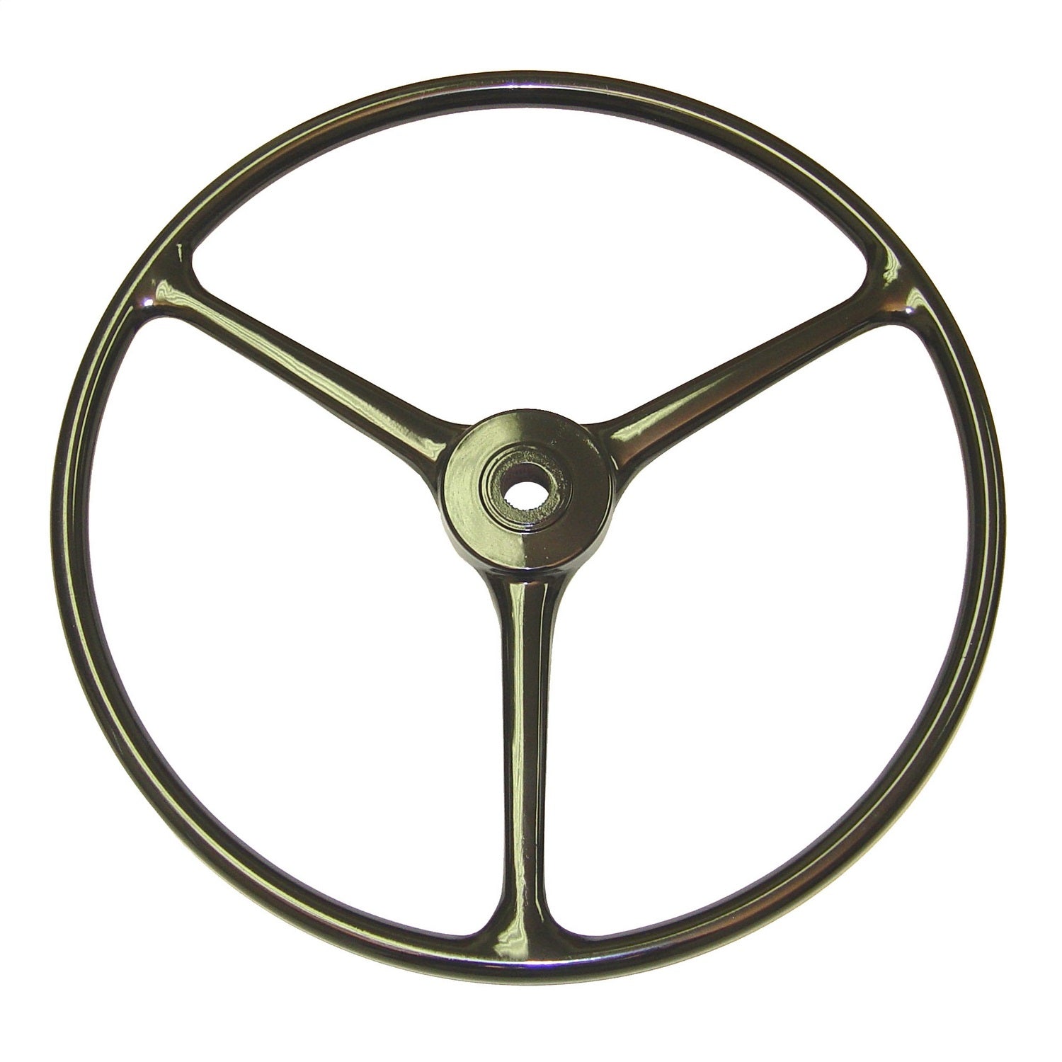 Steering Wheel 3-Spoke Black 1946-1949 CJ2A 1949-1953 CJ3A 1953-1964 CJ3B 1950-1952 M38 1952-1957 M38A1 OMIX