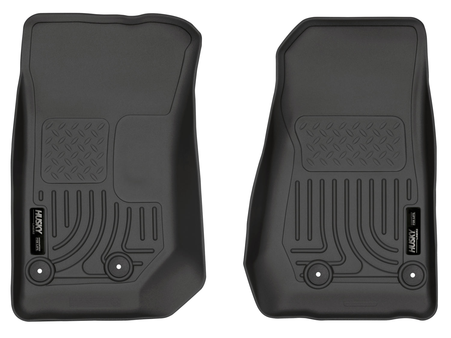 Weatherbeater Front Floor For 2014-2017 Jeep Wrangler 2018 Jeep Wrangler Husky Liners