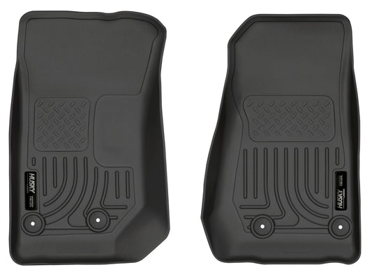 Weatherbeater Front Floor For 2014-2017 Jeep Wrangler 2018 Jeep Wrangler Husky Liners