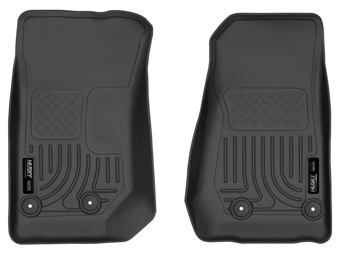 Weatherbeater Front Floor For 2014-2017 Jeep Wrangler 2018 Jeep Wrangler Husky Liners