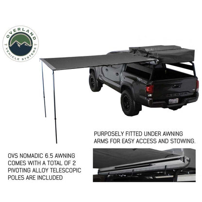 Nomadic Awning 2.0 - 6.5' with Black Cover Overland Vehicle Systems-2