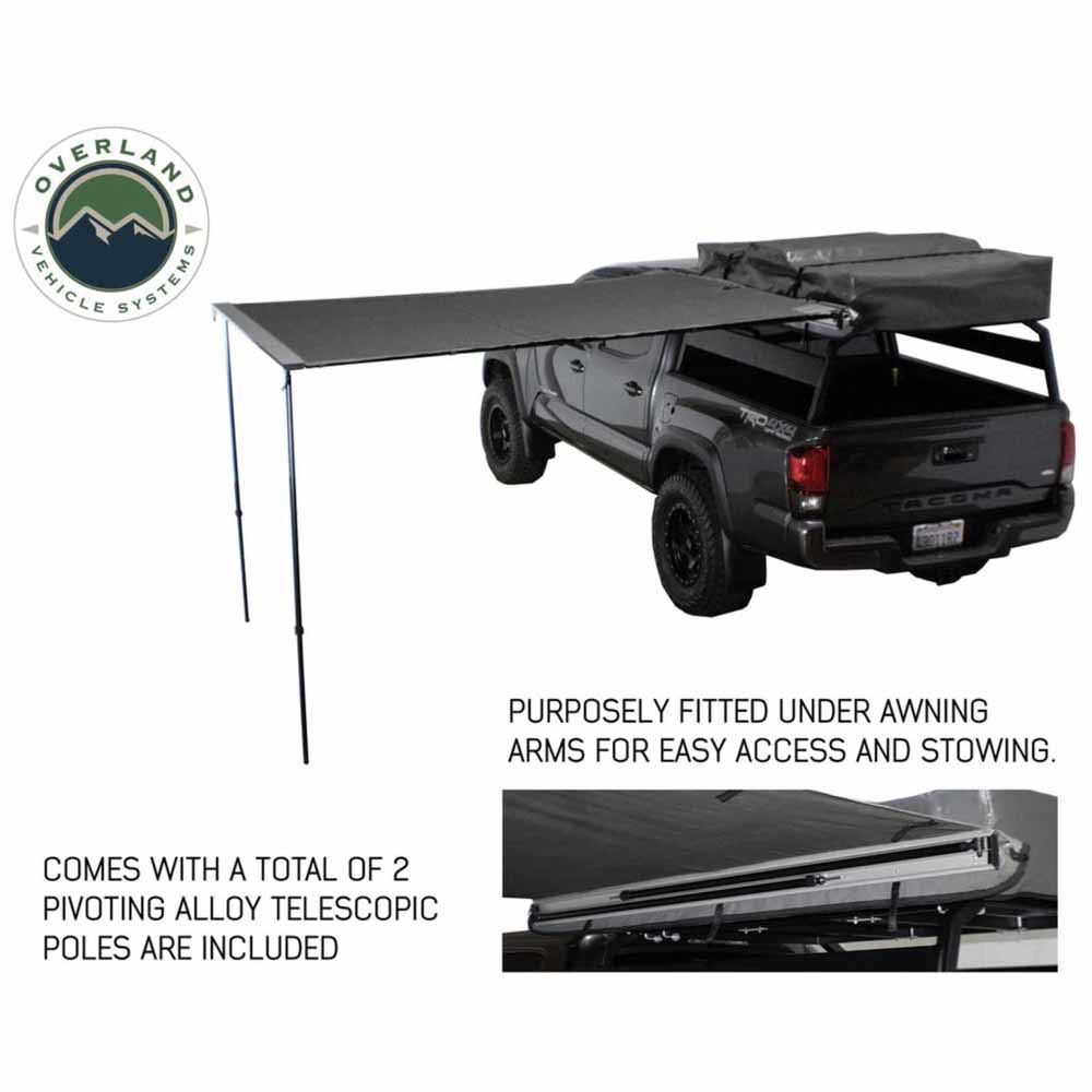Nomadic Awning 2.5 - 8.0 ft. with Black Cover Overland Vehicle Systems-3