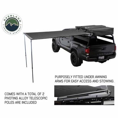 Nomadic Awning 2.5 - 8.0 ft. with Black Cover Overland Vehicle Systems-3