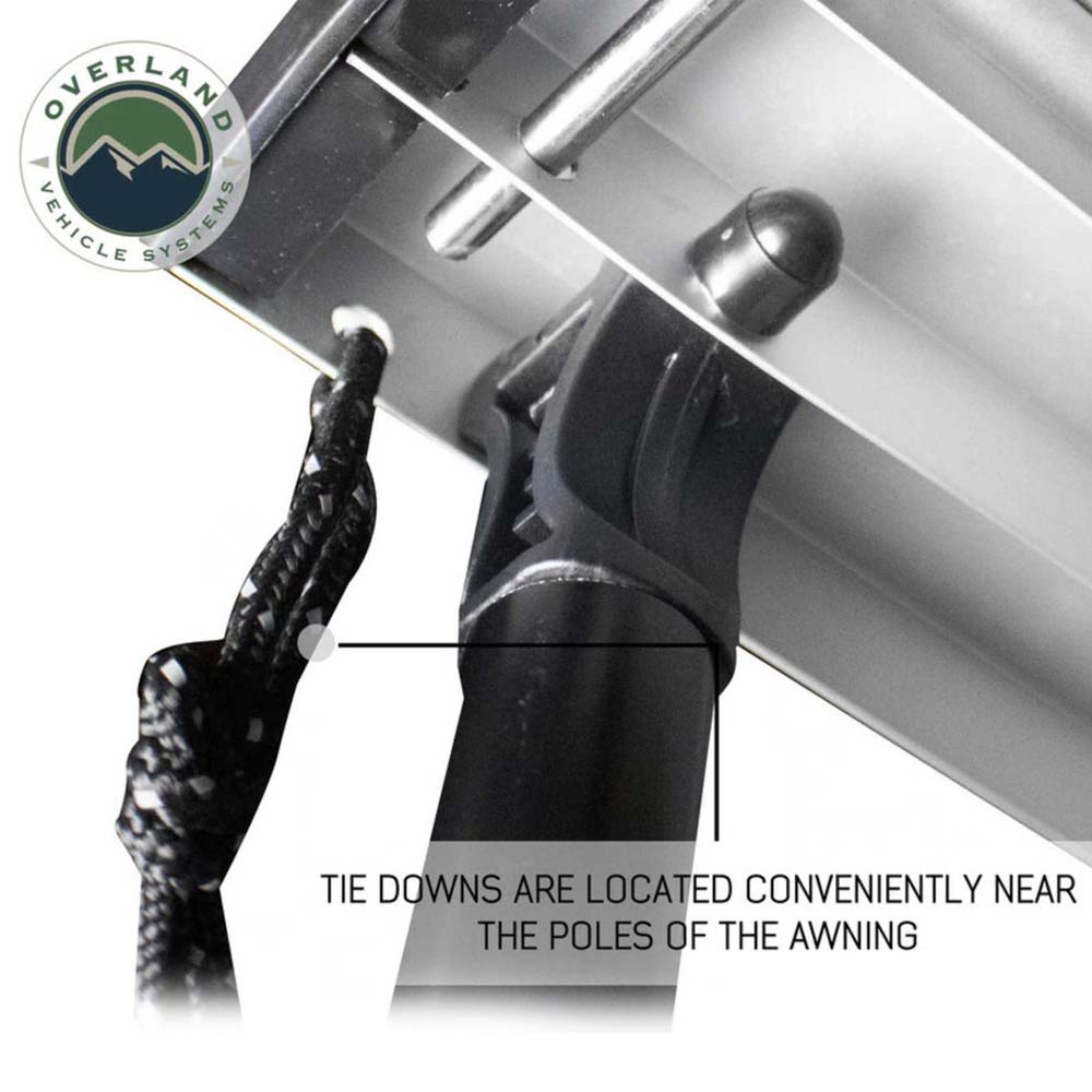 Overland Vehicle Systems Nomadic Awning 2.5 - 8.0 ft. with Black Cover Overland Vehicle Systems