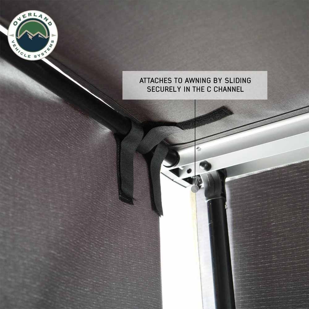 Nomadic 6.5 inch Awning Shade Wall Overland Vehicle Systems-4