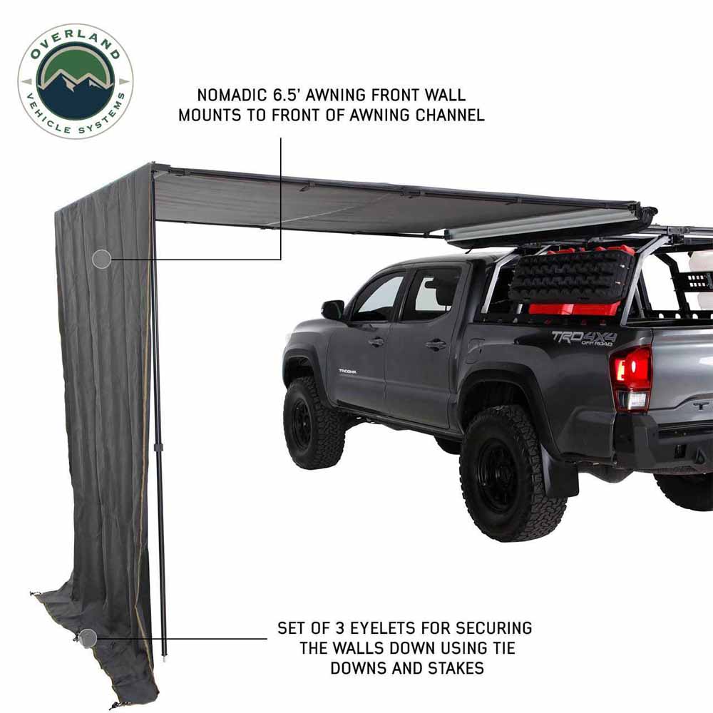 Nomadic 6.5 inch Awning Shade Wall Overland Vehicle Systems-5